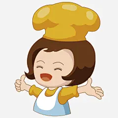 女孩糕点师傅卡通形象ai免抠素材_新图网 https://ixintu.com 女孩 糕点 师傅 卡通 形象