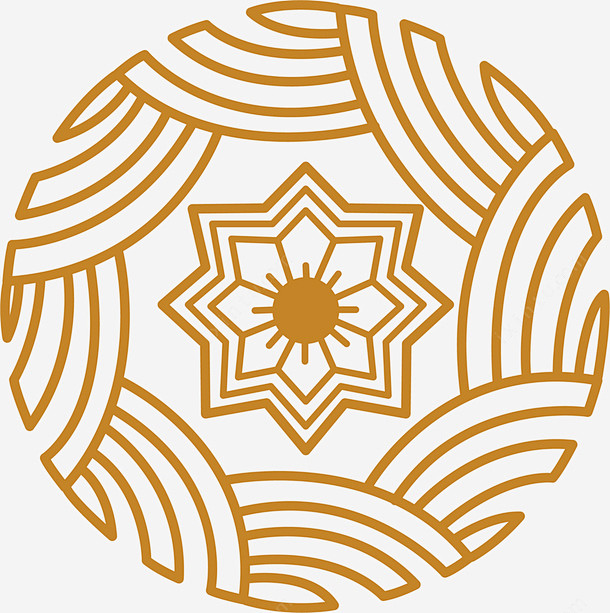 中国风古代服饰纹理装饰图案ai免抠素材_...