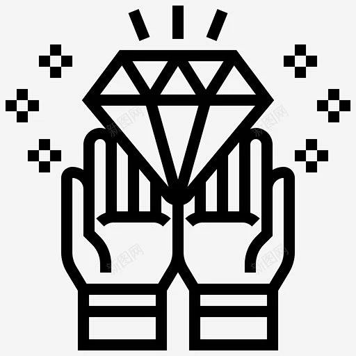 钻石闪耀宝石宝藏 标志 UI图标 设计图片 免费下载 页面网页 平面电商 创意素材-花瓣网