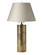 What a cool lamp!  Love the elegantly industrial look! inRiveted Metal Table Lamp #WilliamsSonoma