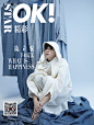 陈立农《OK!精彩》4月封面人物，率先释出电子刊封面+海报，简约白衣少年，自然清新气质~