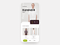 Shopping App Interaction Concept button buy store motion iphone model brown summer green shopping shop ecomerce fashion app animation interection typography mobile ux ui