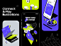 Connect & Play - UI Illustrations banking business crypto defi finance illustration investing mobile money online payment technology ui web