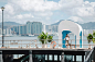 香港维多利亚港公共码头首个俯瞰狮子山的夏季凉亭艺术装置 / AaaM 建筑设计工作室 – mooool木藕设计网
