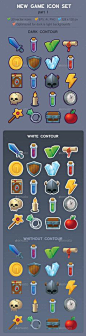 New Game Icon Set (part 1)  Here is a first part of colourful beautiful game icon set. Feel free to suggest to draw any figures yo