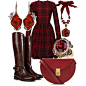 A fashion look from September 2013 featuring Valentino dresses, Burberry boots and Arunashi earrings. Browse and shop related looks.
