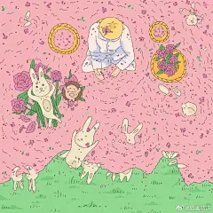 粉红色的童话世界 
-
简单的线条温柔的颜色
带你进入一个可爱治愈的童话世界
投稿画师@天涯和斑斑
#插画分享# ​​​​