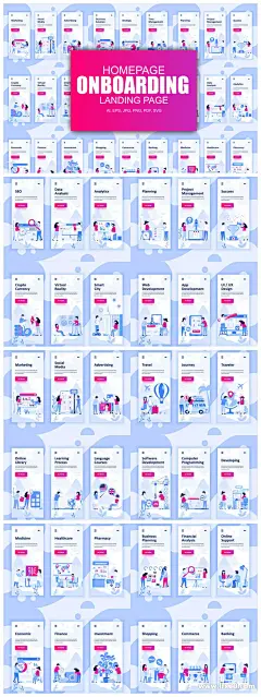 源文件 - 时尚高端简约扁平化风格的多用途Instagram社交媒体banner海报设计模板大集合(AI,EPS,JPG,PNG,PDF,SVG）_商务插画_素材下载-乐分享素材网