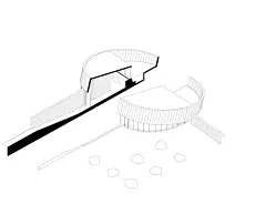 Quincho Moholy 冥想空间,剖轴测图01.b