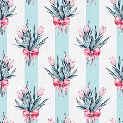四方连续纹样,花束,无缝纹理,怀旧风格,绘画插图插画素材_ID:157246718
