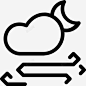 夜间风暴百叶窗月亮图标 标识 标志 UI图标 设计图片 免费下载 页面网页 平面电商 创意素材