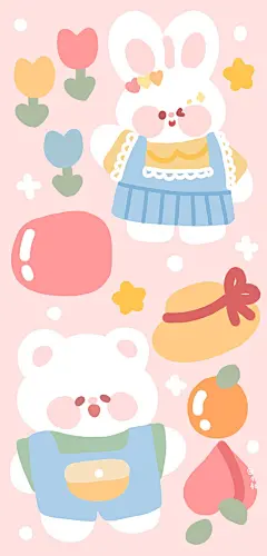 cr.微博@肚肚图画本_210526_可爱 动物 手机壁纸