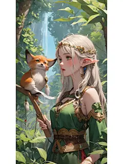 角色壁纸002 埃尔维莎：精灵游侠 - 小红书