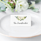 Whether youre setting a table with assigned seats or creating a beautiful buffet, these place cards are the perfect added touch to your table. These cards perfectly match our popular gold floral bridal shower invitation. Whats even better is the design ca