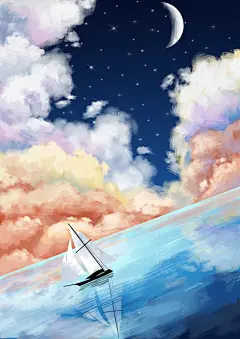 简约大气手绘插画海报