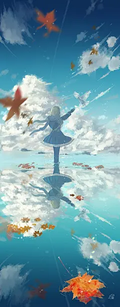 “Pixiv插画”天空之境 - 每日头条
