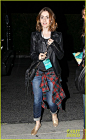 Lily Collins, Nina Dobrev, & Julianne Hough: Girls Night Out! | lily collins nina dobrev julianne hough girls night out 02 - Photo