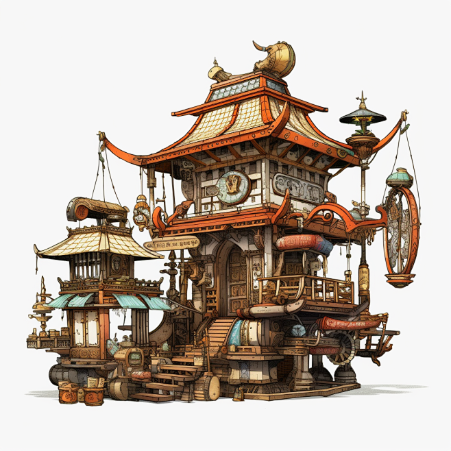 蒸汽朋克风建筑 (6)