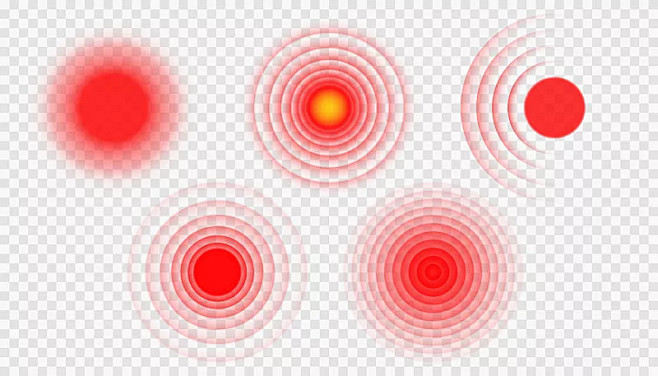 痛处红圈或局部标记痛处图片