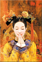 台湾插画家德珍(DerJen):中国古典女性插画欣赏