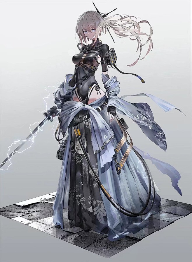 半厚涂立绘 机械娘