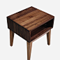MUMO木墨 实木 红橡木 床头柜 边几 实木床头柜 原木床头柜 环保
