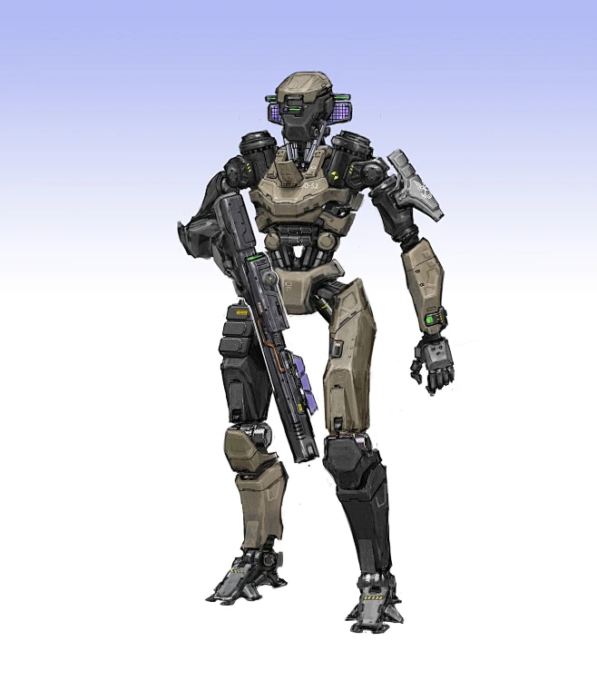 Combat droid design-花瓣网