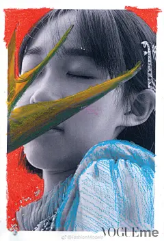 #FM明星大片# VOGUE me 八月刊“偶像的自我修养”主题大片，齐聚两档偶像选秀中脱颖而出的人气新星—小鬼（王琳凯）王菊、李子璇、Jeffery董又霖、戚砚笛。单人照采用蜡笔画背景还蛮特别，就是合影部分的画风实在是迷，网友说是拍小时代海报… ​​​​