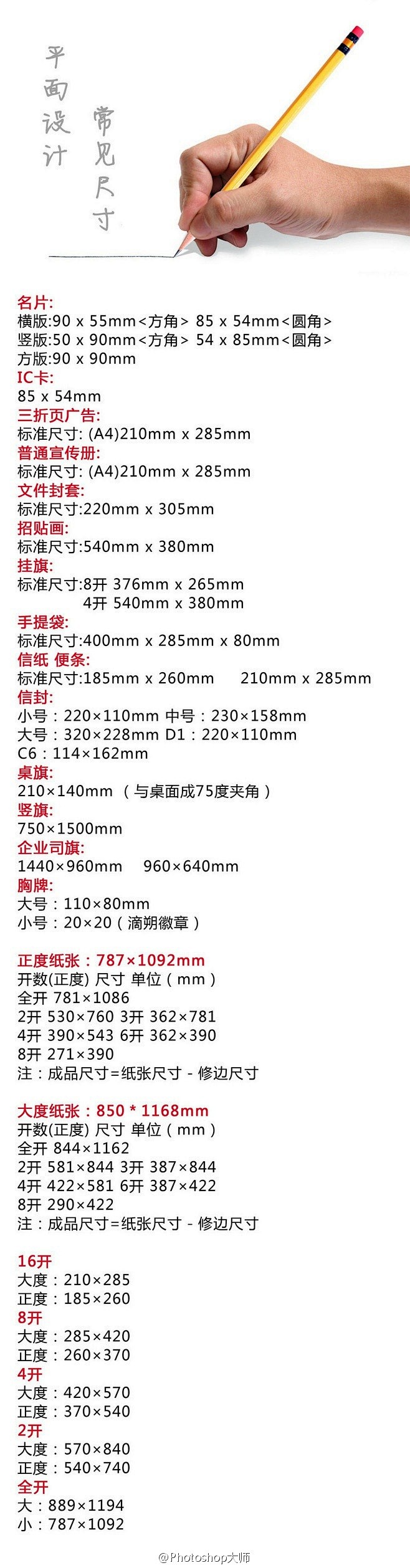 给大家分享一组超实用的平面设计技巧&参数...