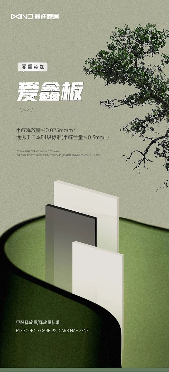鑫迪家居 | 零醛爱鑫板花色上新