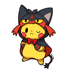 北巷黑猫采集到皮卡丘