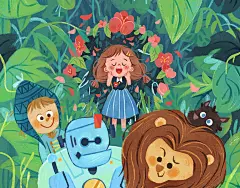 儿童插画（Children's Illustration）-绿野仙踪