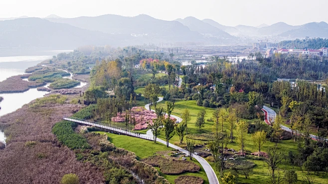 四川南充南部水城禹迹岛公园 / 毕路德设计,© 三映景观摄影图片_滨水、湿地图片素材-花瓣网
