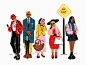 Waiting to Travel procreate digital artwork illustrations commute public transport transport people illustration people bus stop travel character illustration art digital painting digital illustration illustrator design studio illustration graphic design 