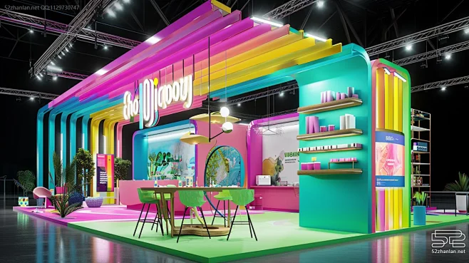 MidJourney AI 展览设计提示词收藏【0006】 – 52展览设计-花瓣网