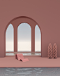 Somewhere in the World II : In the series of ‘Somewhere in the World’, we have been interested in creating a minimalistic yet vibrant surreal world. Our goal is to create dreamlike spaces that are architectural rendered, which invites viewers to our thoug