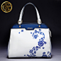 pmsix2014新款中国风时尚民族风单肩包女包手提夏季青花瓷斜跨包