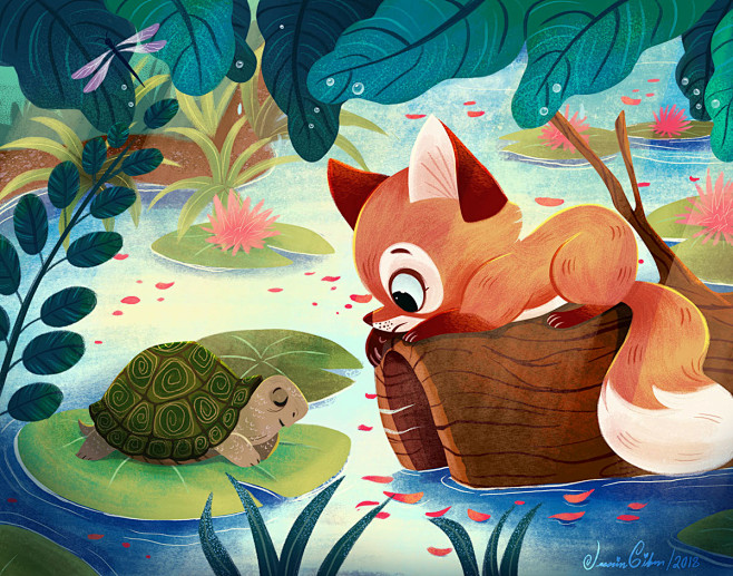 Fox Meeting a Turtle...