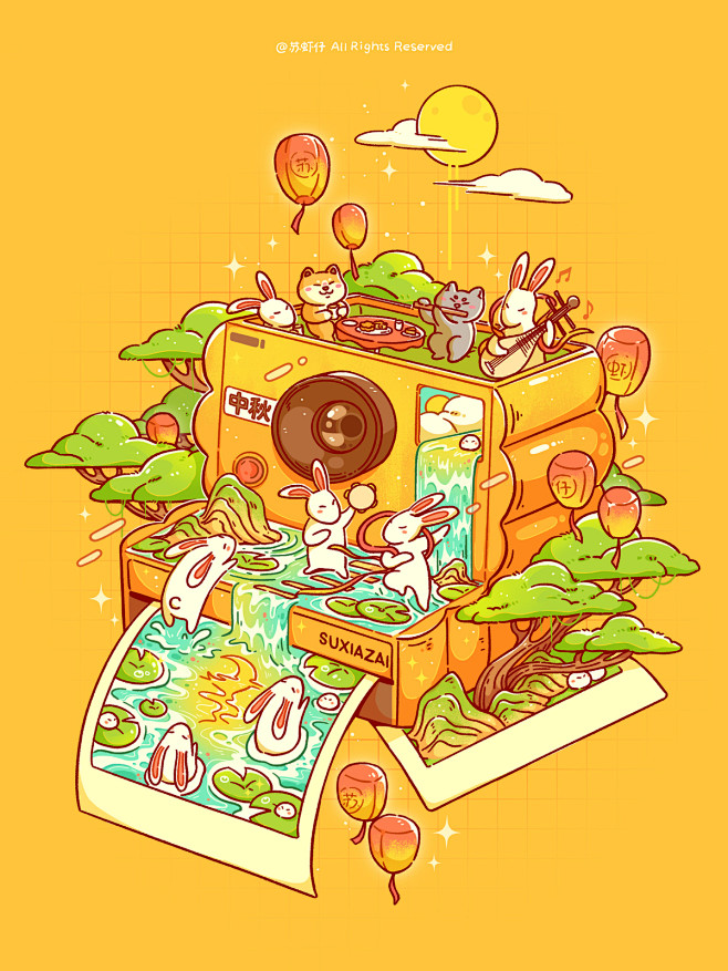 一物一世界_苏虾仔__插画师作品_涂鸦王...