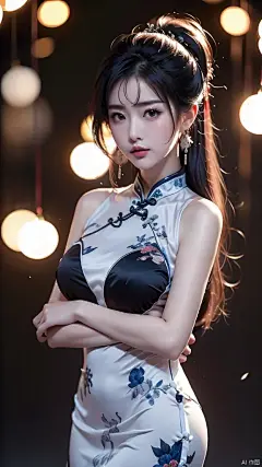 Ai绘画国风旗袍美女超清手机壁纸美图欣赏