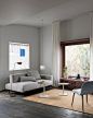 Photo by Muuto on July 24, 2023. May be an image of lighting, sofa, armchair, chaise lounge, living room and indoors.