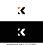 k initial design vector icon logo