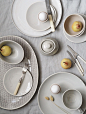 A simple table setting styled with Murmur stoneware