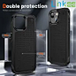 For iPhone 15 14 13 12 11 Pro Max 7 8 Plus XR X Xs Max Phone Case, TPU + PC Elegant Shockproof Anti Fingerprint Cover