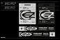 cover dj futuristic logo modern music party poster type Brutalism