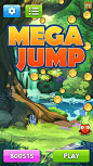 手机游戏界面UI《megajump》设计