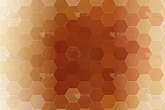 古铜色六角壁纸。矢量插图设计。