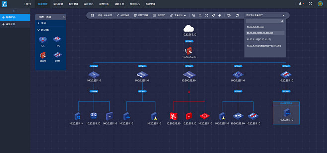 系统运维拓扑图设计UI