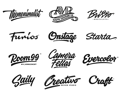 Lettering logotypes ...