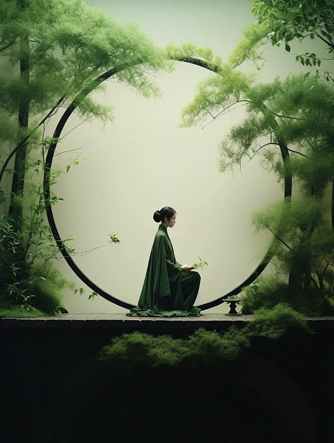 Midjourney“静夜思”禅意空间｜...